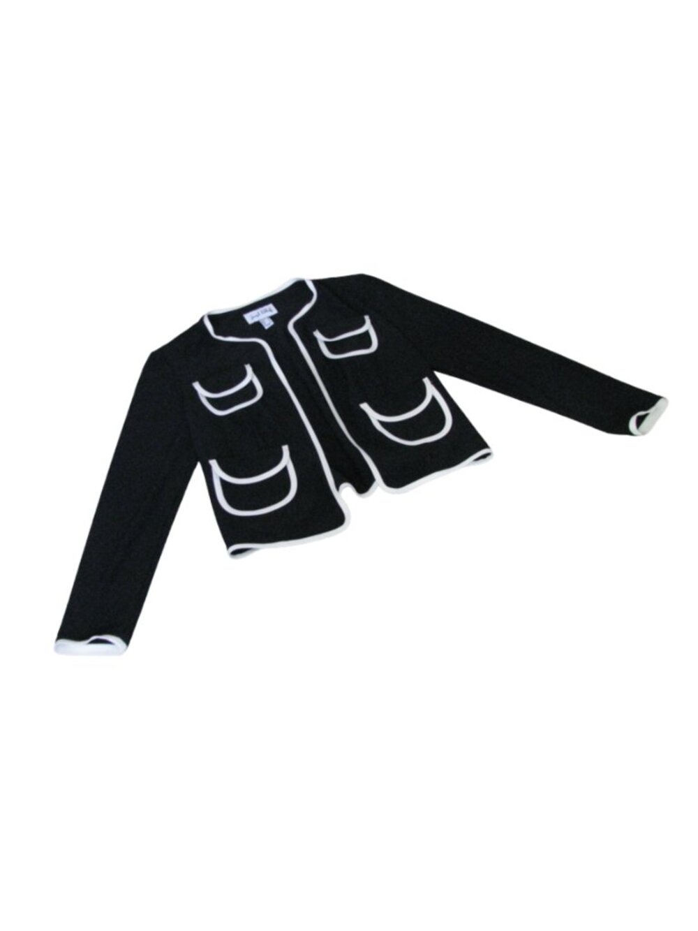 Joseph Ribkoff Black and Cream Short Jacket